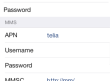 Telia Internett og MMS oppsett på iPhone