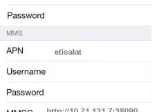 Etisalat Egypt APN Settings for iPad iPhone