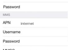 Vodafone Ghana Internet Settings for iPhone