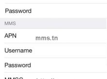 Tunisie Telecom 4G APN Settings